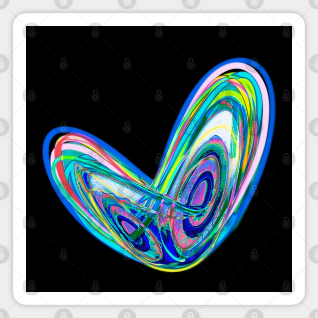 Chaos theory: butterfly effect Magnet by Blacklinesw9